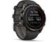 Смарт часовници Garmin fēnix® 9 Pro, inReach® - 47 мм - Carbon Gray DLC Titanium с Black/Pebble Grey силиконова каишка