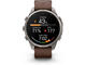 Смарт часовници Garmin fēnix® 9 Pro, inReach® - 47 мм - Titanium с Walnut кожена каишка 