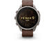 Смарт часовници Garmin fēnix® 9 Pro, inReach® - 47 мм - Titanium с Walnut кожена каишка 
