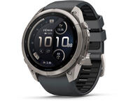 Смарт часовници Garmin fēnix® 9 Pro, inReach® - 51 мм - Titanium с Graphite/Black силиконова каишка
