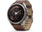 Смарт часовници Garmin fēnix® 9 Pro, inReach® - 51 мм -  Titanium с Walnut кожена каишка