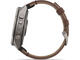 Смарт часовници Garmin fēnix® 9 Pro, inReach® - 51 мм -  Titanium с Walnut кожена каишка