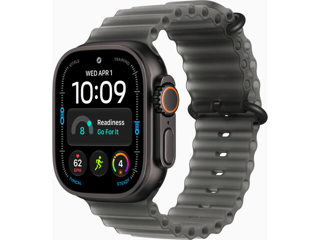 Смарт часовници Apple Watch Ultra 4 GPS + Cellular - Black, Ocean Band, Translucent Black