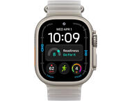 Смарт часовници Apple Watch Ultra 4 GPS + Cellular - Natural Titanium, Translucent Grey Ocean Band